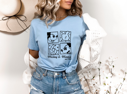 EST. 1928 Mouse (BLACK) SINGLE COLOR DTF TRANSFER