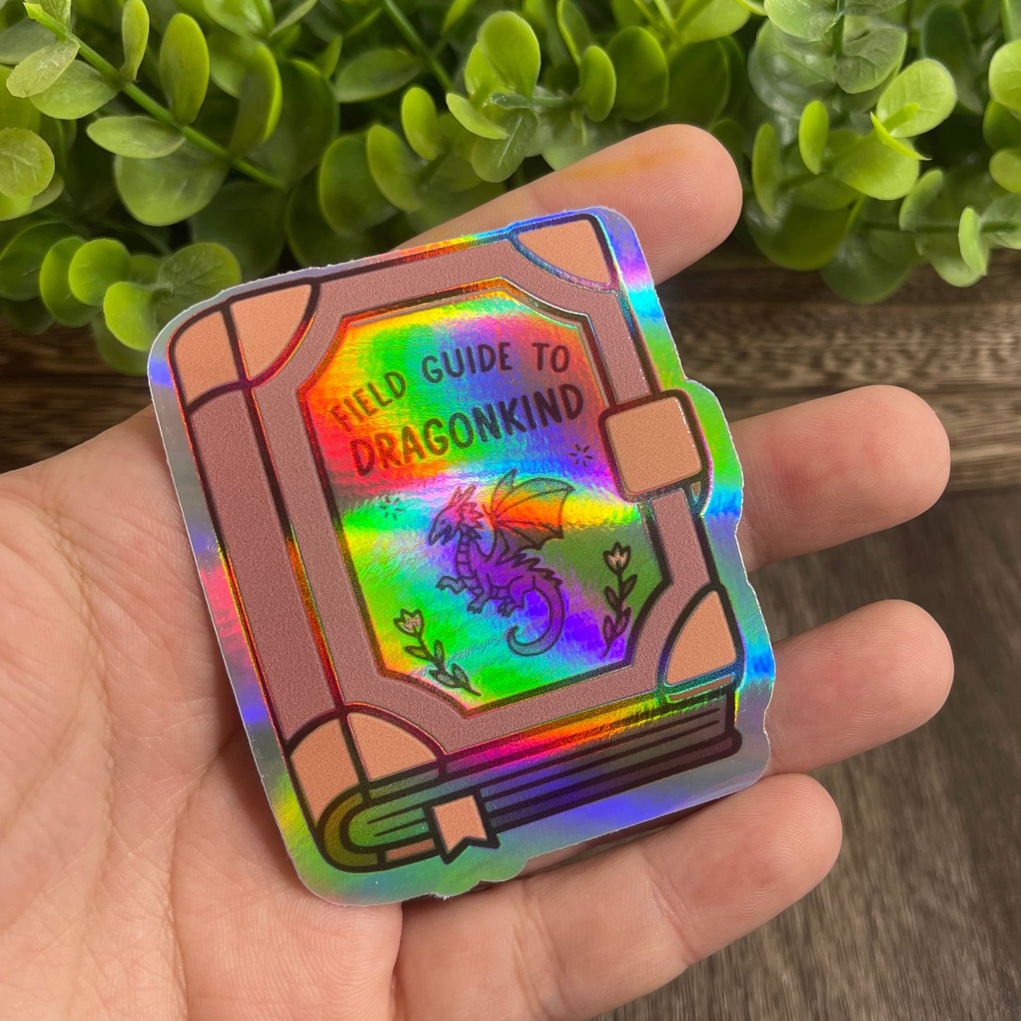 Field Guide To Dragonkind Holographic Vinyl Sticker 3"