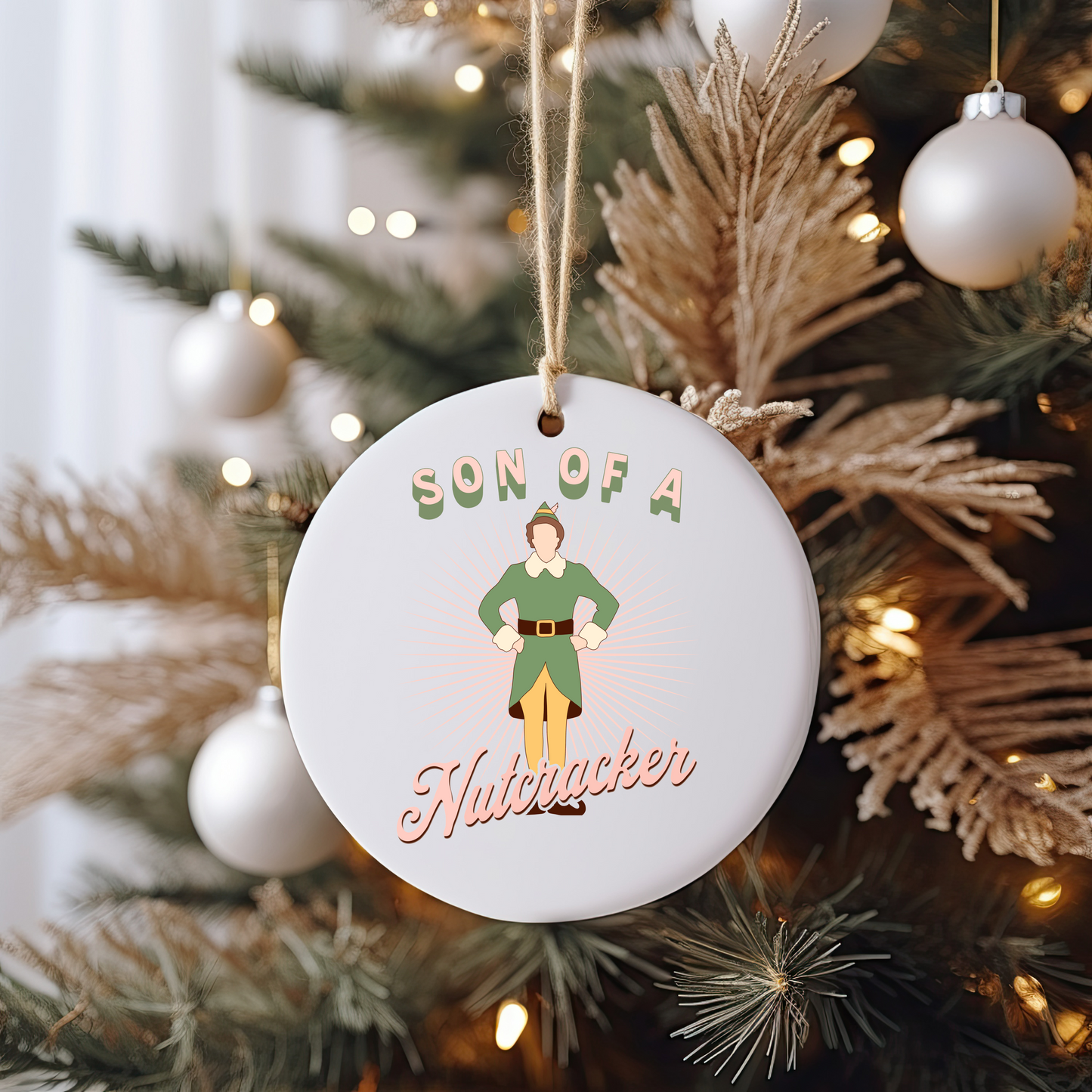 GOOD Son Of A Nutcracker Ornament Size UV DTF DOUBLE SIDED