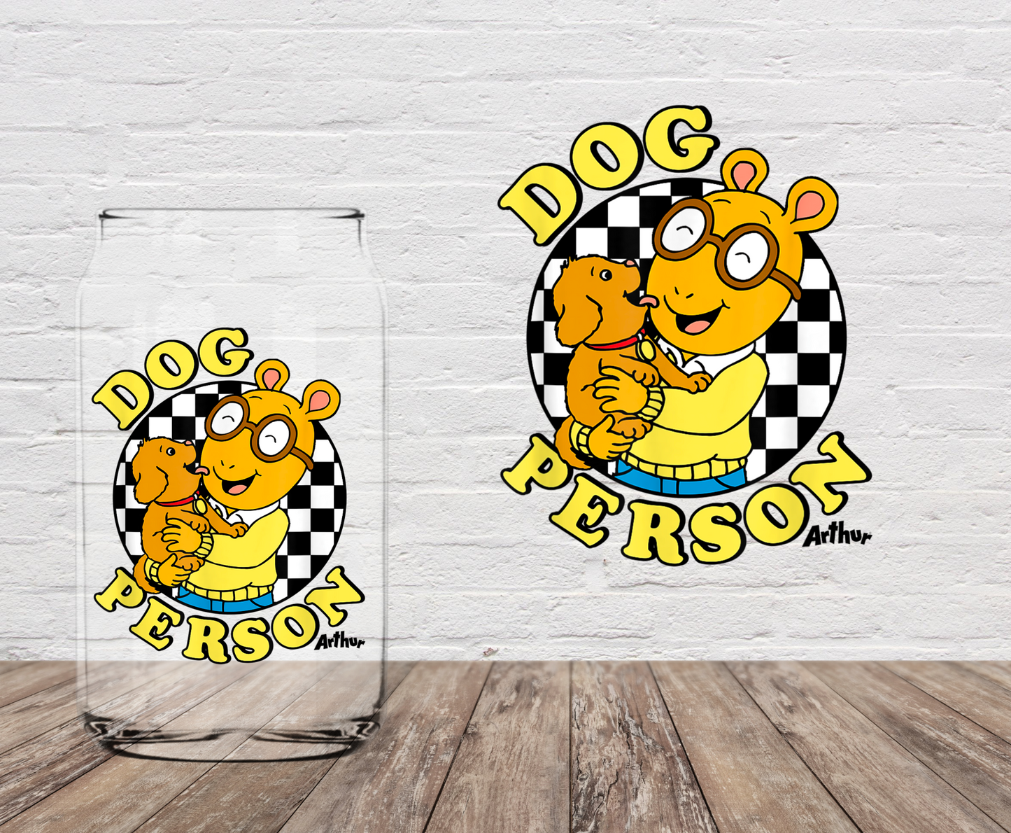 Dog Person Art 4" UV DTF