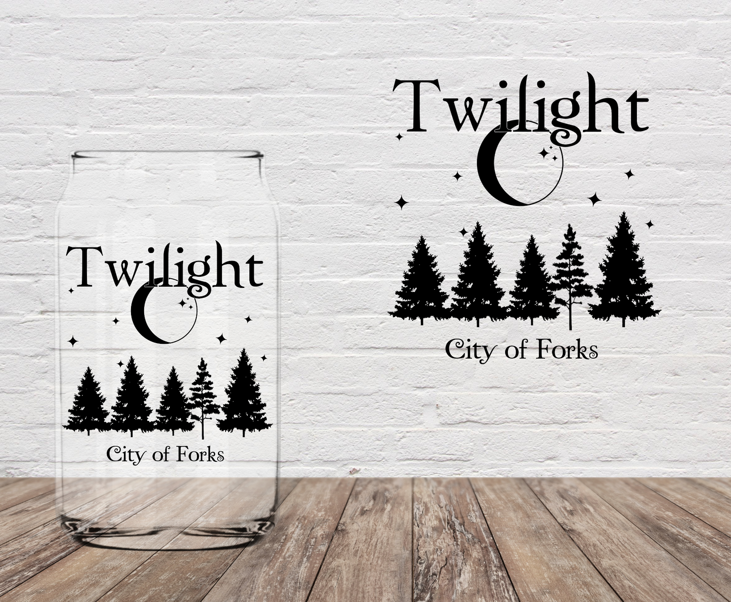 City Of Forks 4" UV DTF