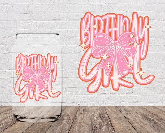 Birthday Girl 4" UV DTF Transfer