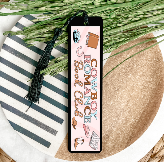Cowboy Romance Book Club UV DTF Bookmark DOUBLE SIDED