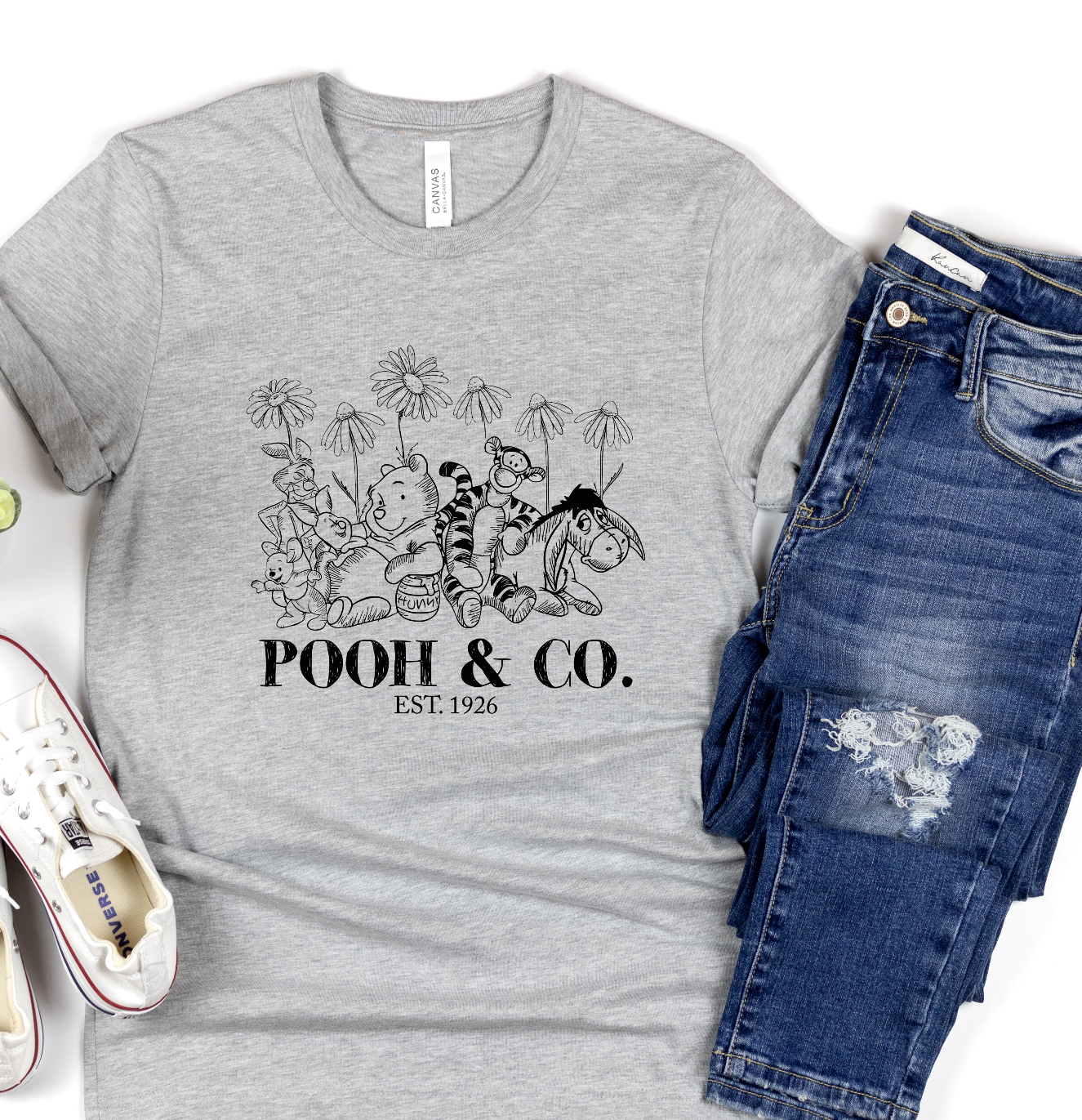 Bear and Co (BLACK) SINGLE COLOR DTF TRANSFER