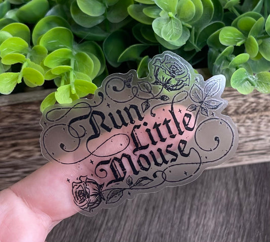 Run Little Mouse Vinyl Sticker