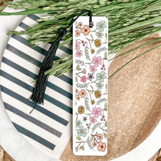 Wildflowers UV DTF Bookmark DOUBLE SIDED