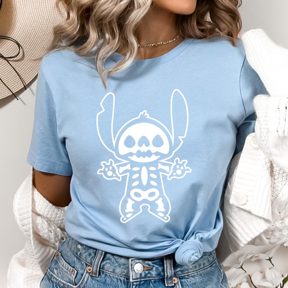 Alien White Single Color DTF Transfer