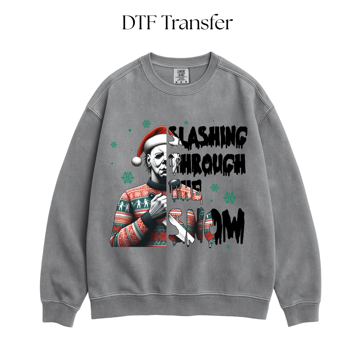 Slashing Through The Snow DTF Transfer
