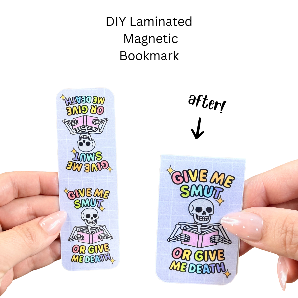 Give Me Smut Rectangle Magnetic Bookmark DIY