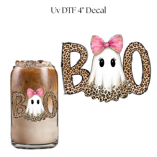 Cheetah Boo 4” UV DTF Decal