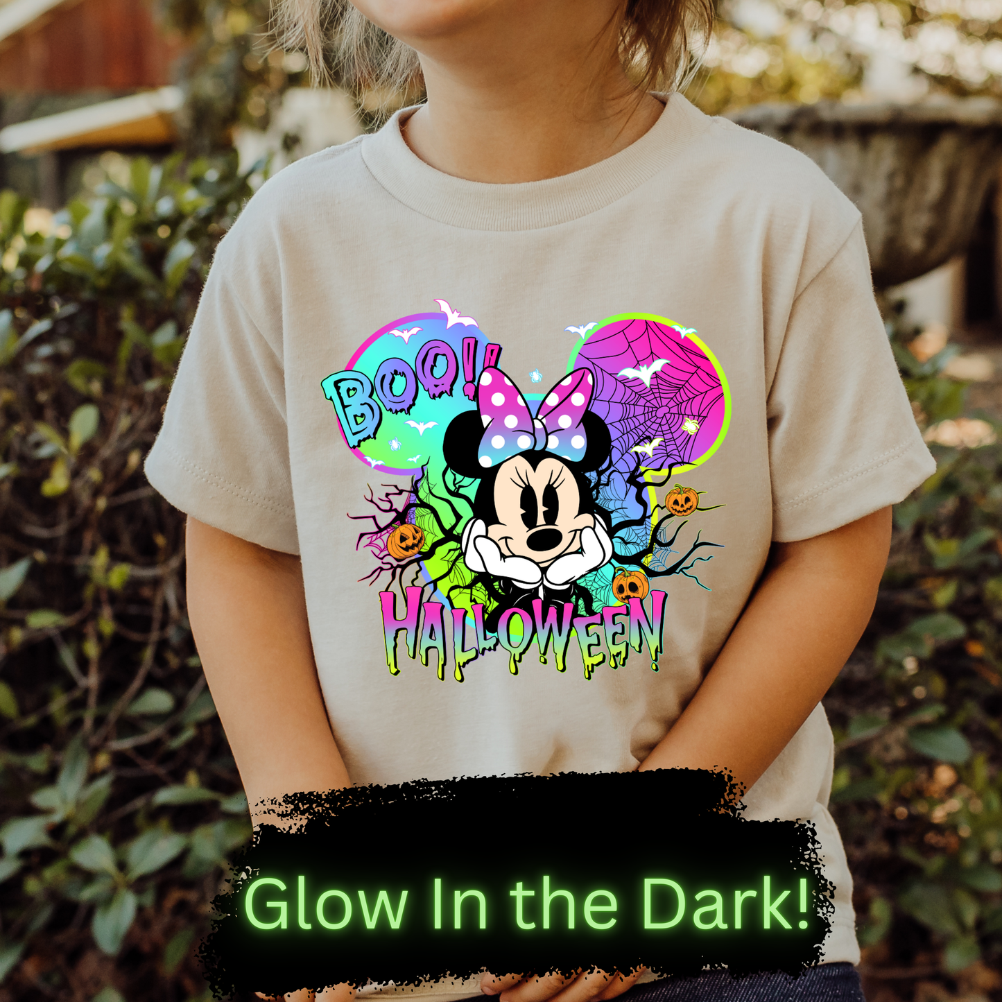 GOOD Girl Mouse Halloween DTF Transfer GLOW IN THE DARK ADULT/YOUTH