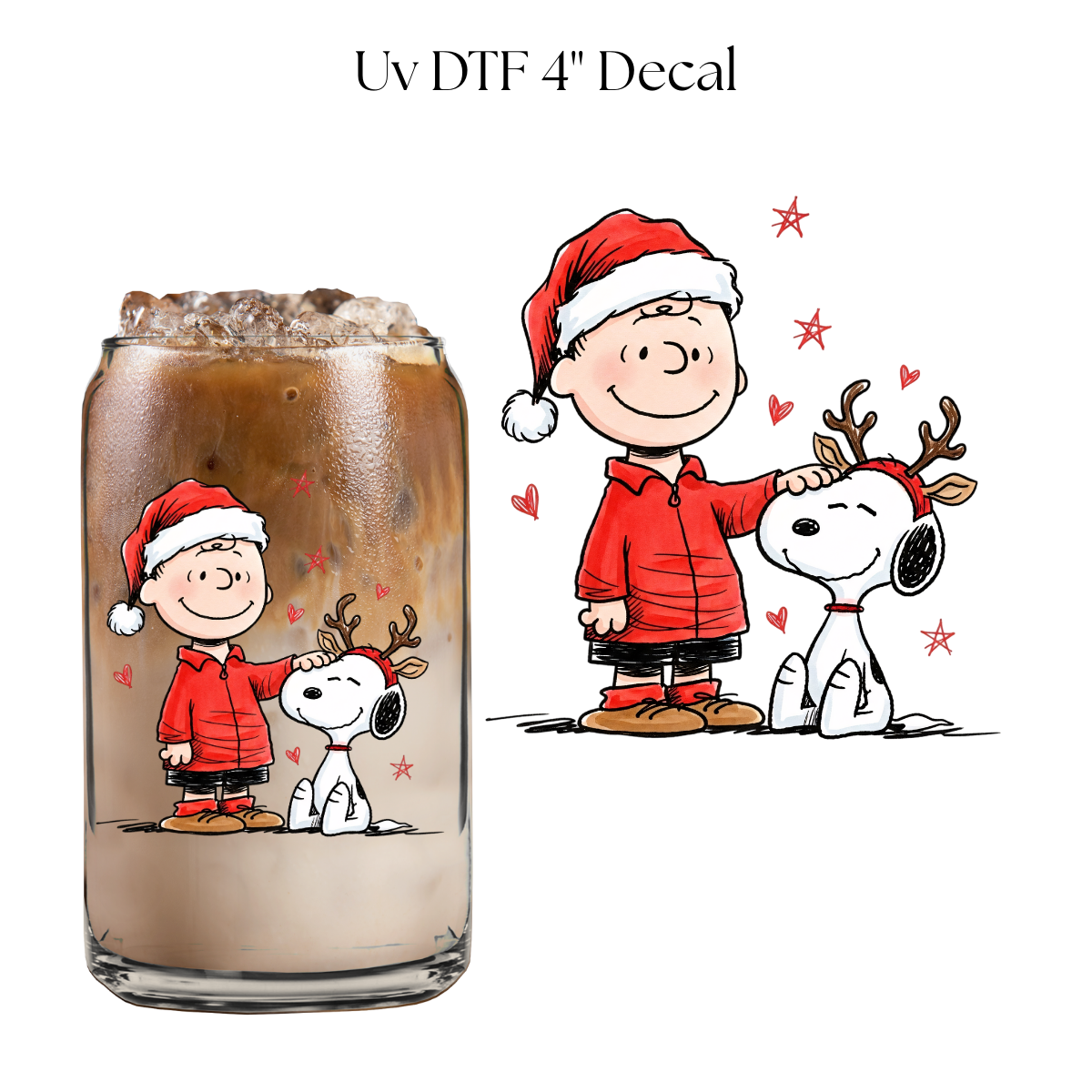Snoop and Boy Christmas 4” UV DTF Decal