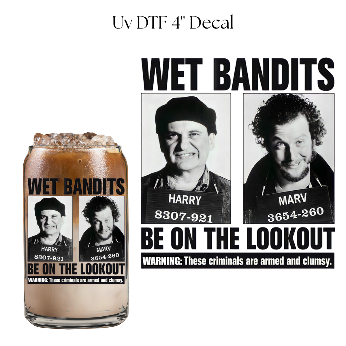 BE ON THE LOOKOUT 4” UV DTF Decal