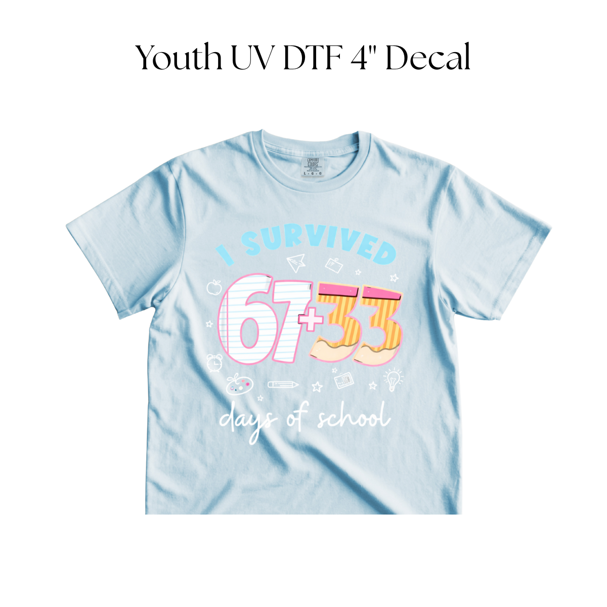YOUTH I survived 67+33 DTF Transfer