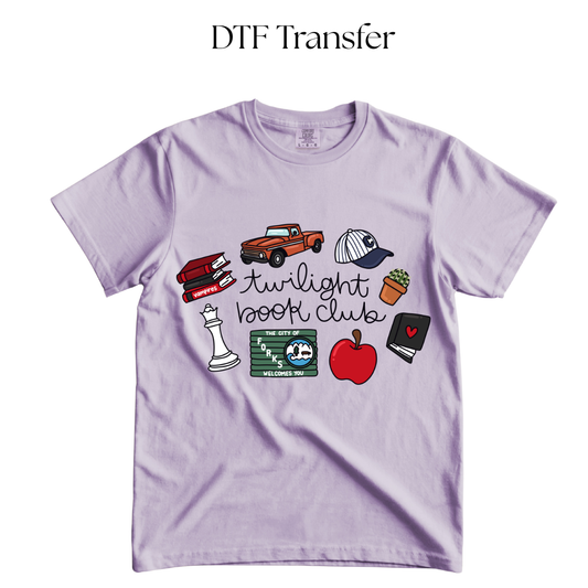 Vampire Wolf Book Club Dtf Transfer