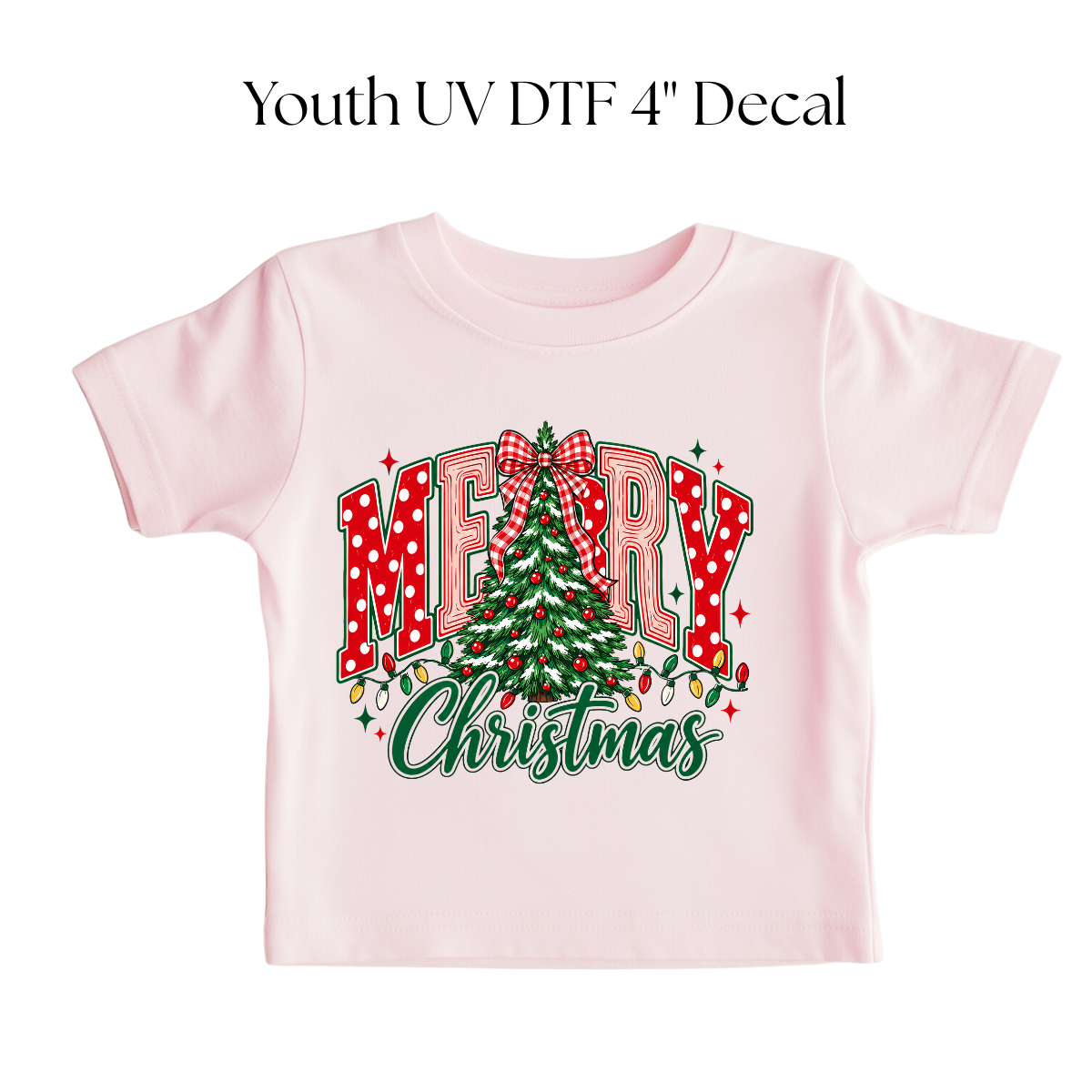 YOUTH Merry Christmas DTF Transfer