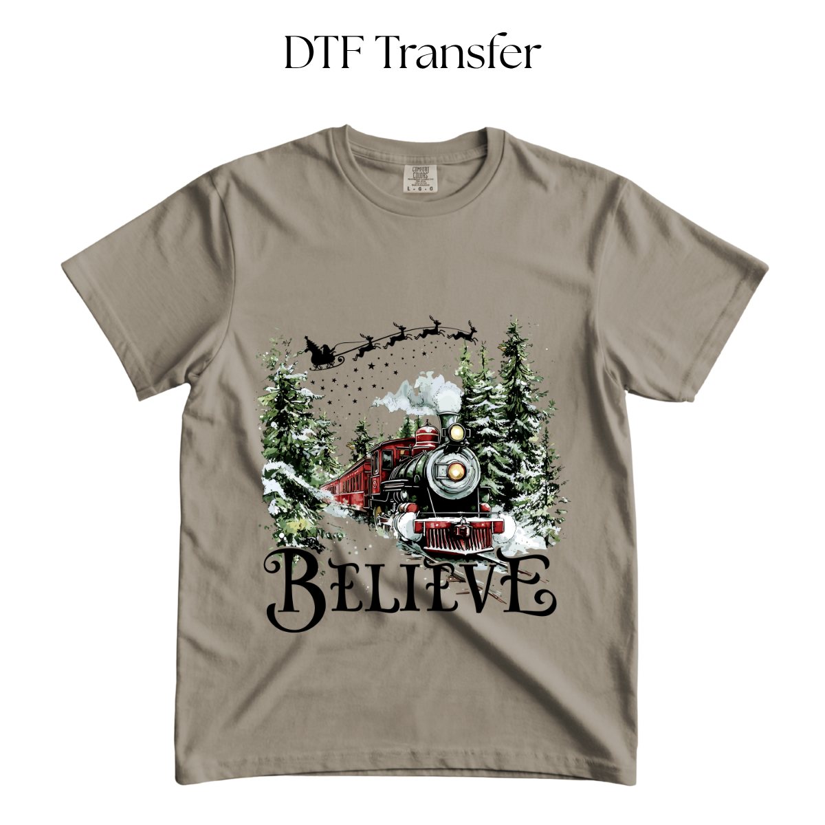 Believe Train DTF Transfer