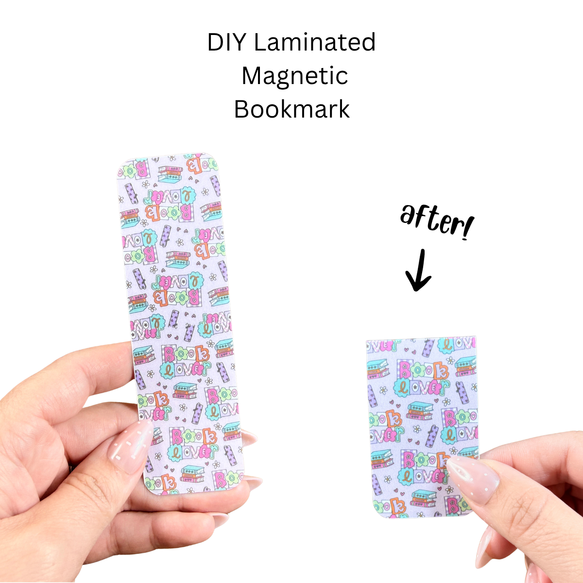 Book Lover Rectangle Magnetic Bookmark DIY