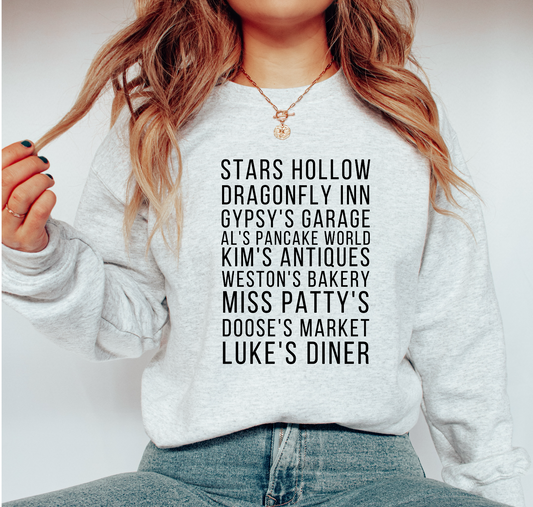 Stars Places (BLACK) SINGLE COLOR DTF TRANSFER