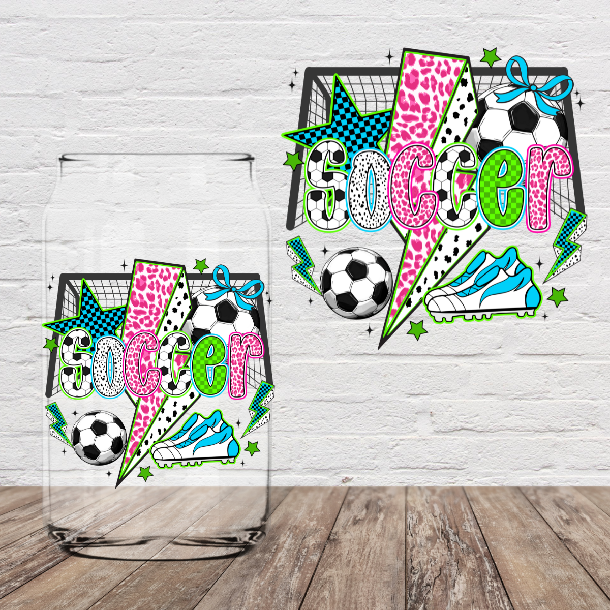Bright Soccer 4" UV DTF