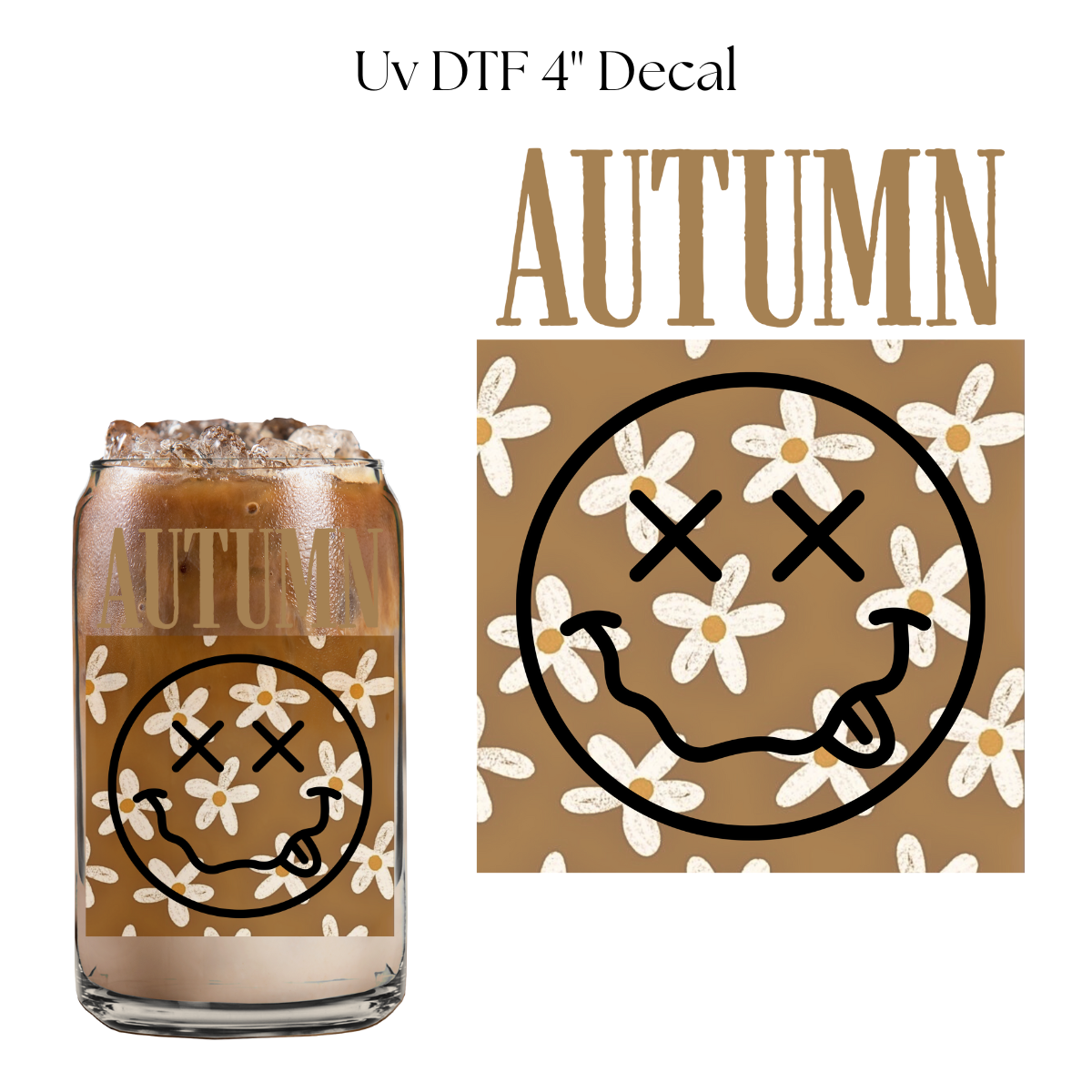 N Autumn 4” UV DTF Decal