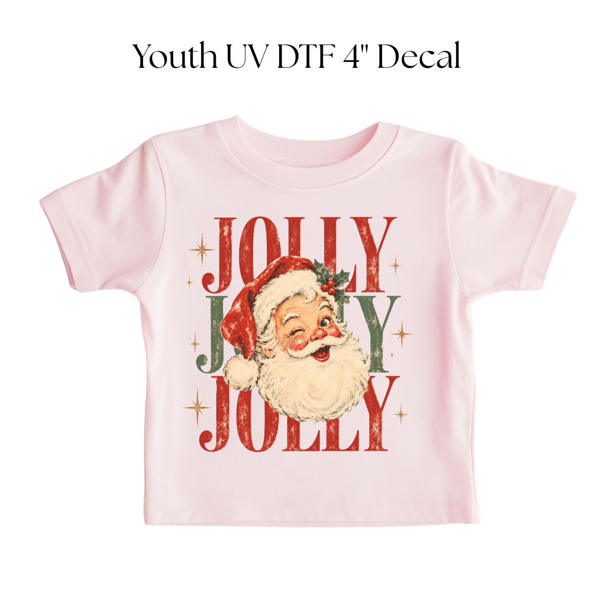 YOUTH Jolly Santa DTF Transfer