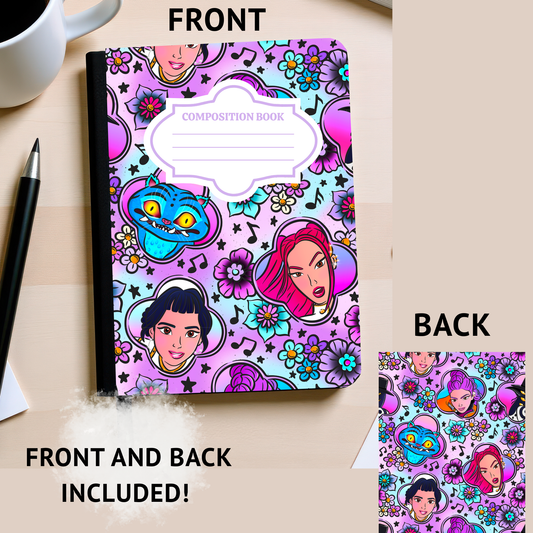 Pop Composition Notebook Sticker