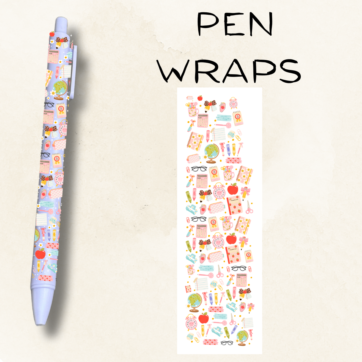 Teacher Things UV DTF Wrap For Ballpoint Pen