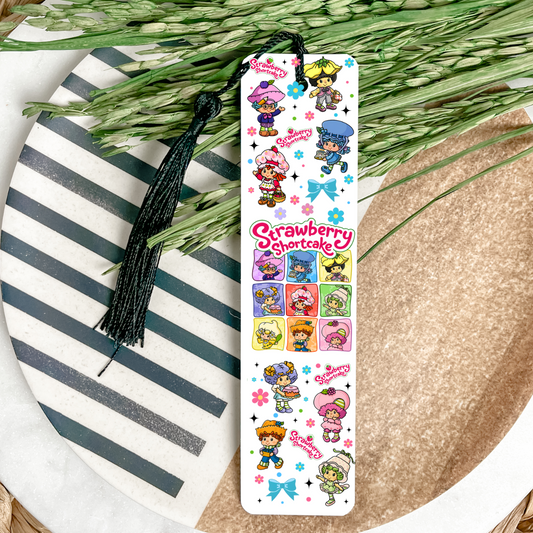 Strawberry Girl UV DTF Bookmark DOUBLE SIDED
