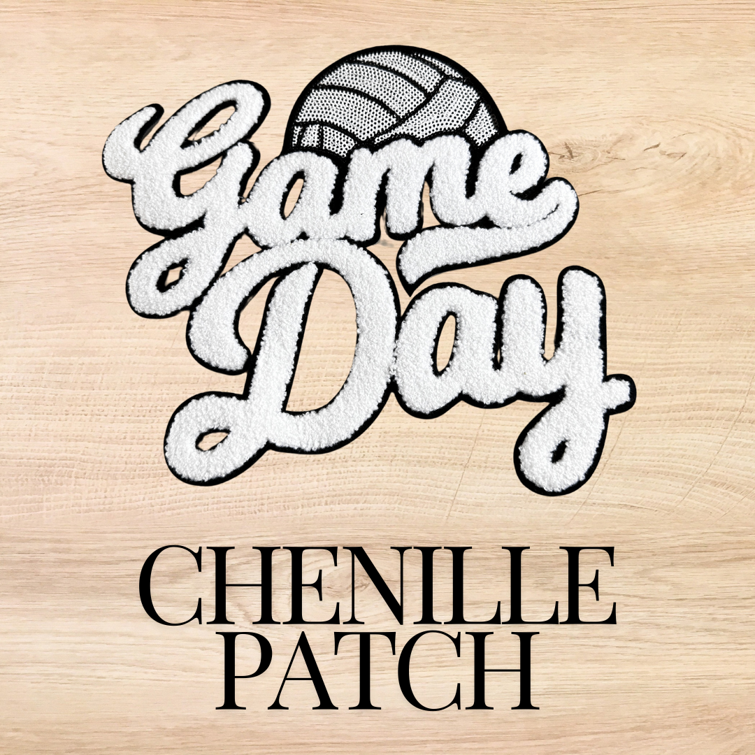 Volleyball Game Day Chenille Patch