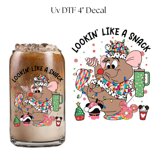 Lookin Like a Snack 4” UV DTF Decal