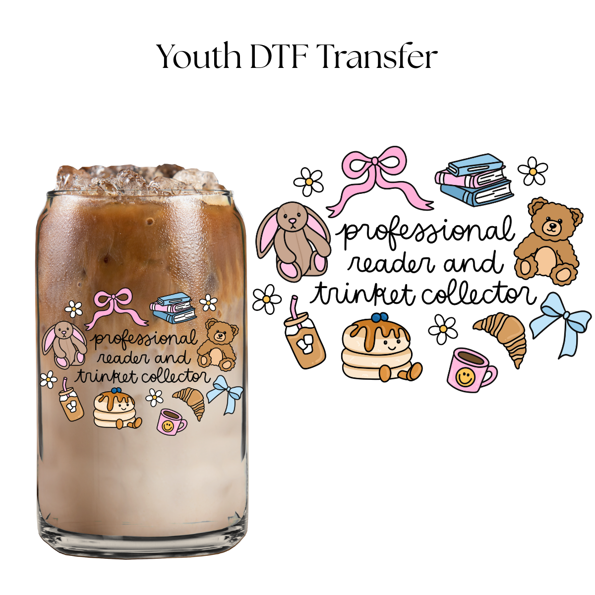 Professional Reader and Trinket Collector 4” UV DTF Decal