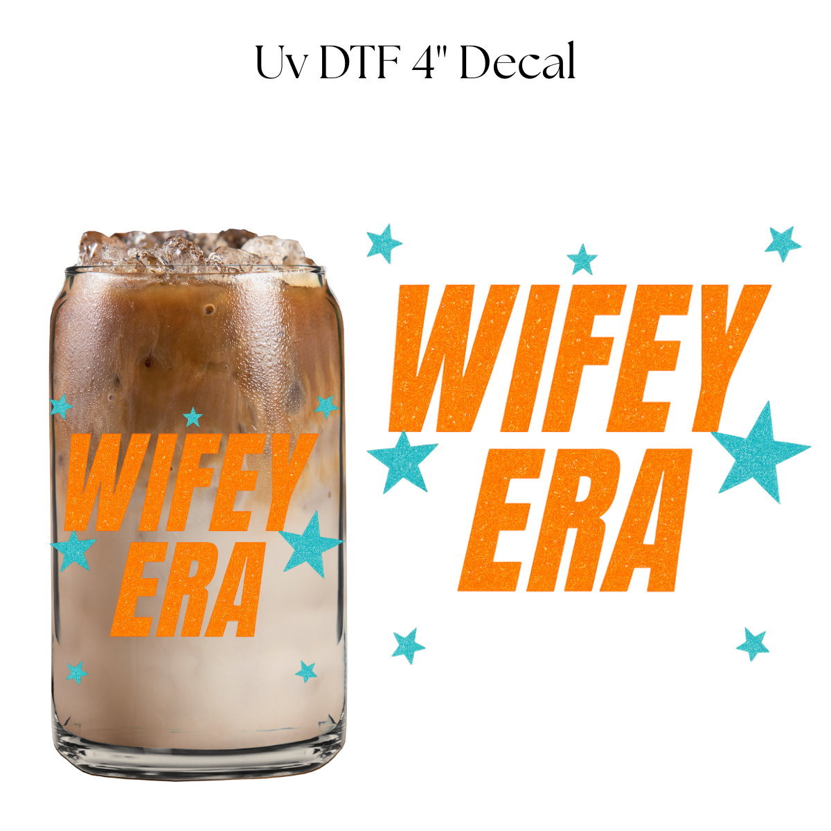 Wifey Era Glitter 4" UV DTF