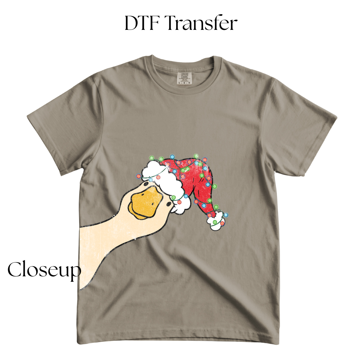 Christmas Goose Distresses DTF Transfer