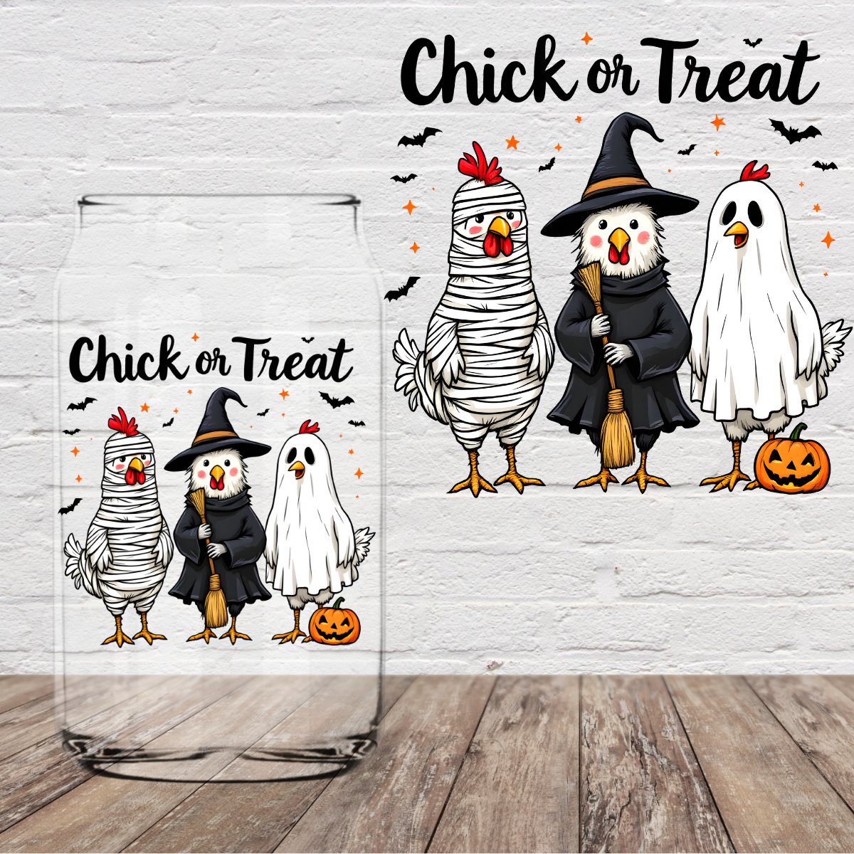 Chick or Treat 4" UV DTF