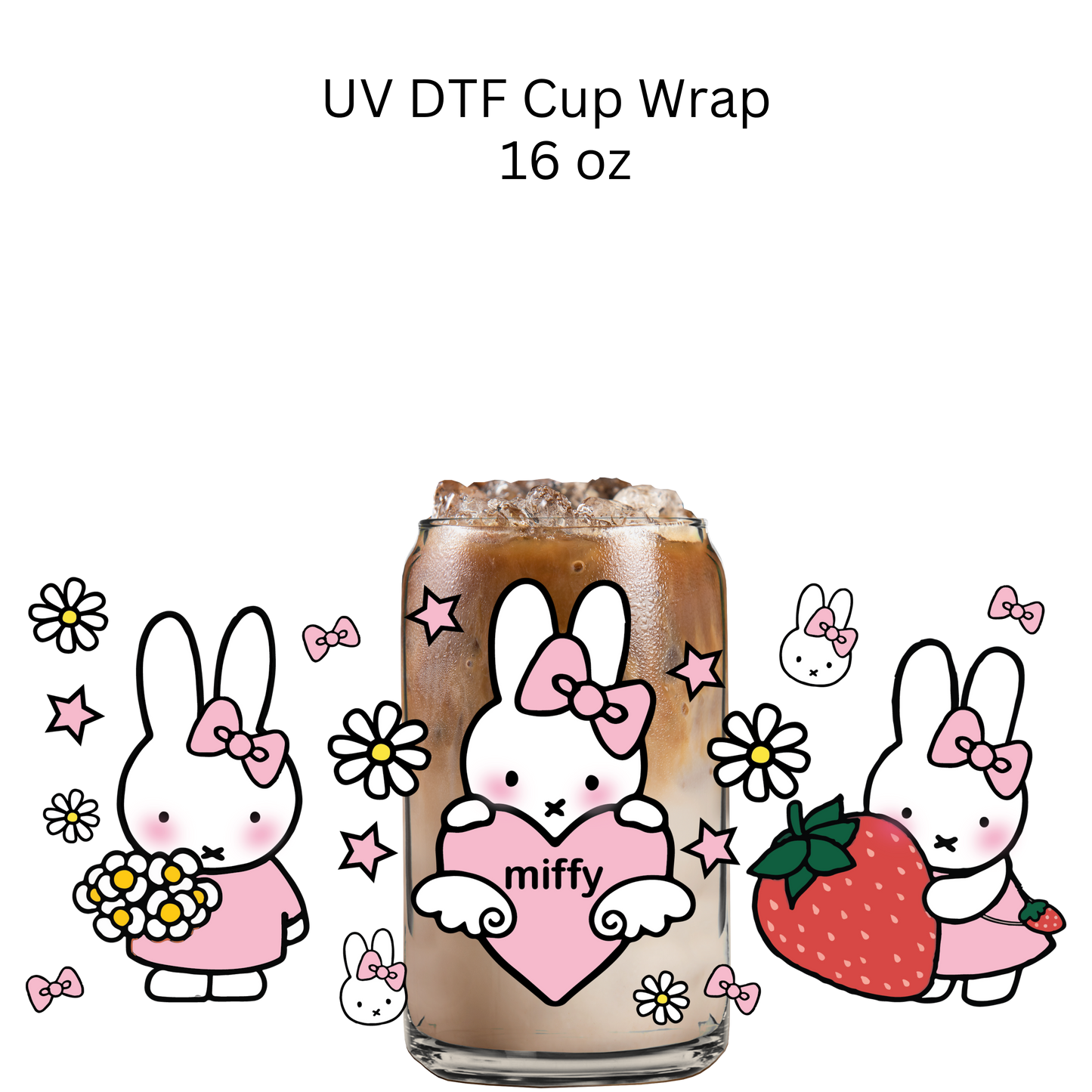 Mif Bunny UV DTF Cup Wrap