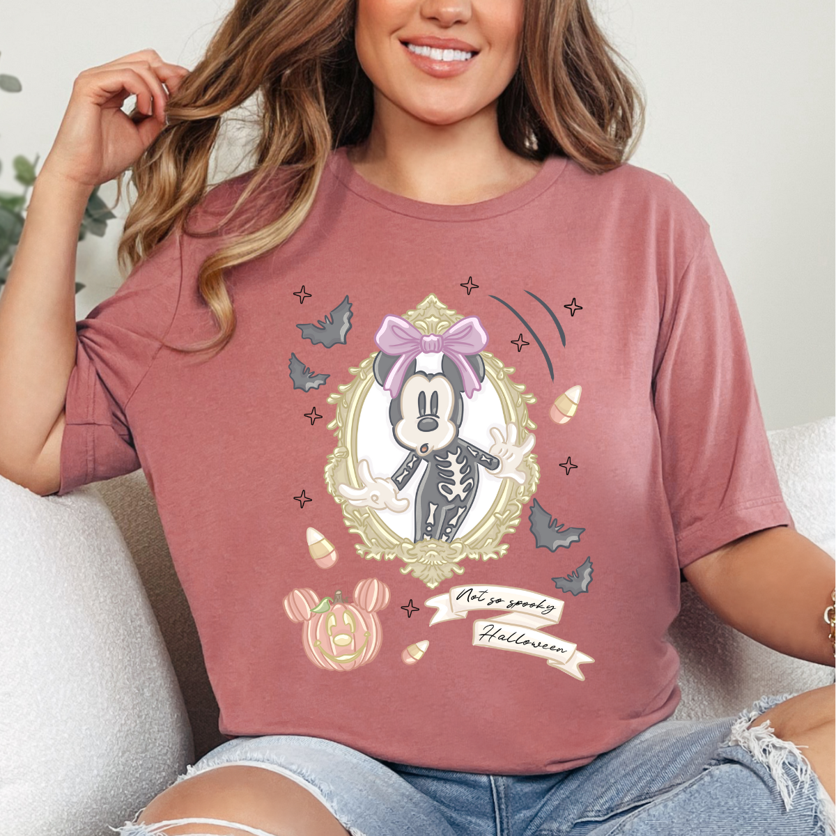 Not So Spooky Halloween Girl Mouse Dtf Transfer