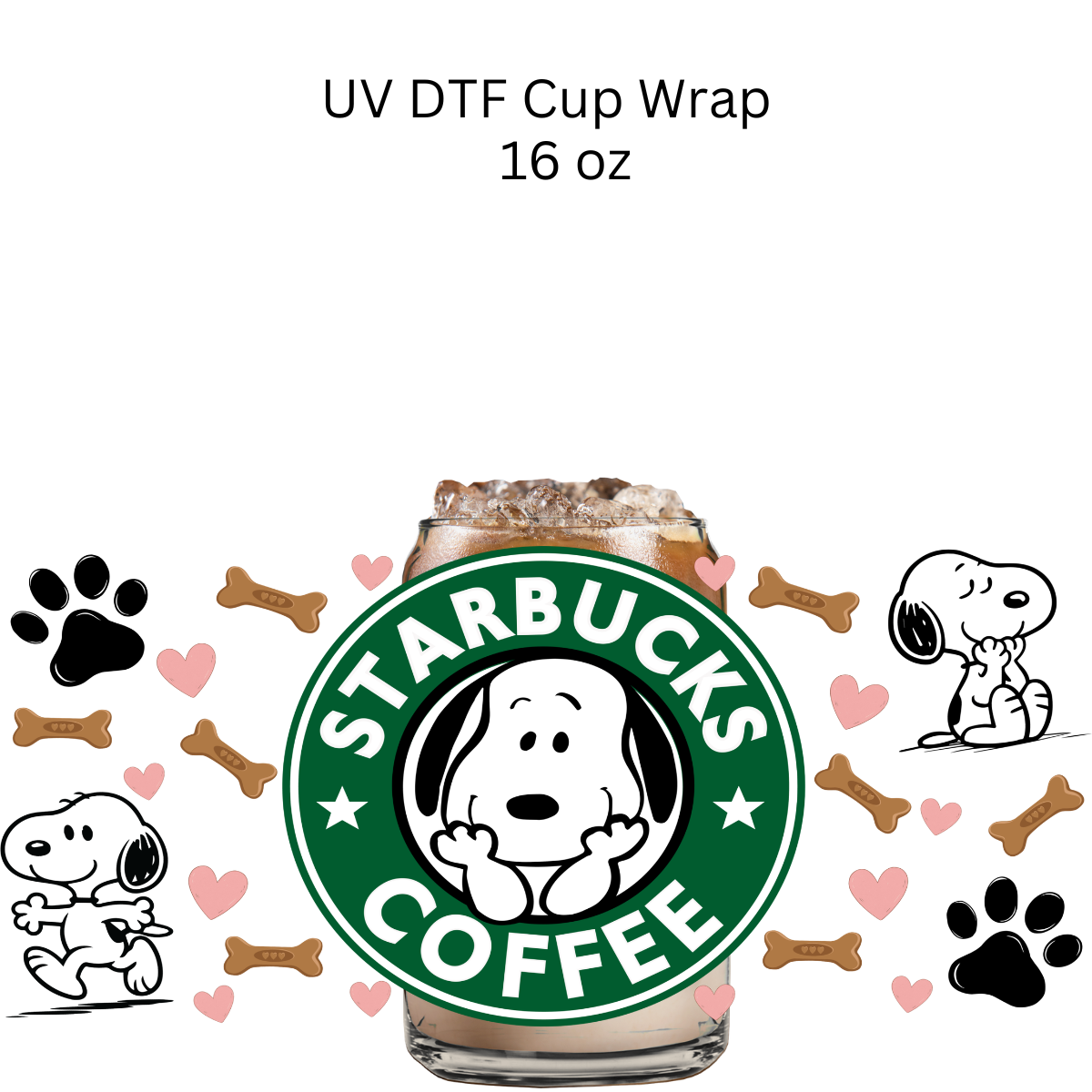Snoop Coffee UV DTF Cup Wrap