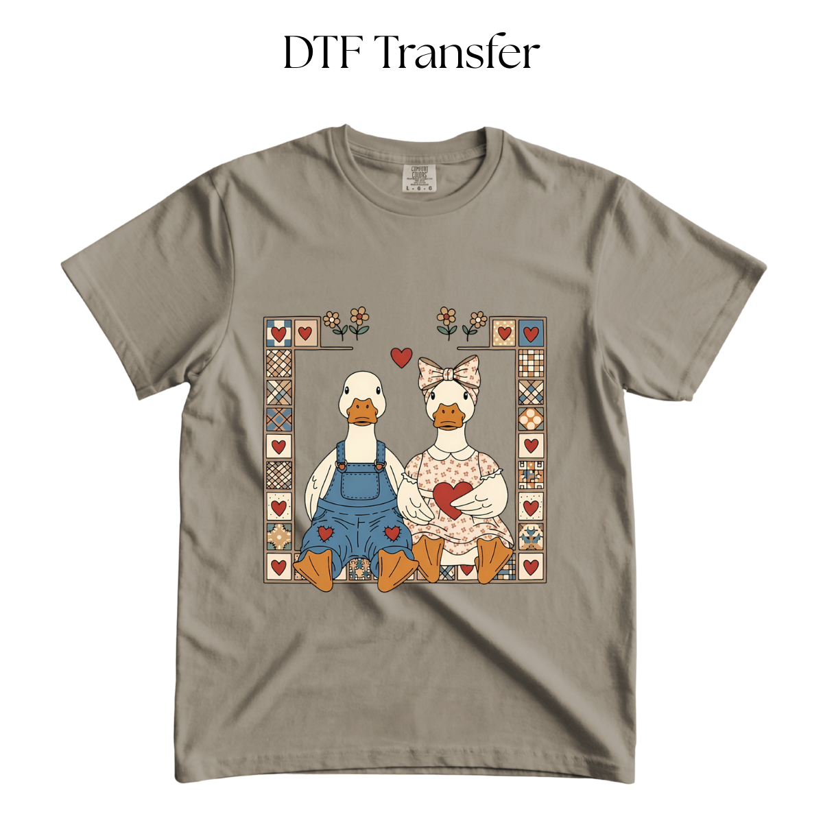 Goose Couple DTF Transfer