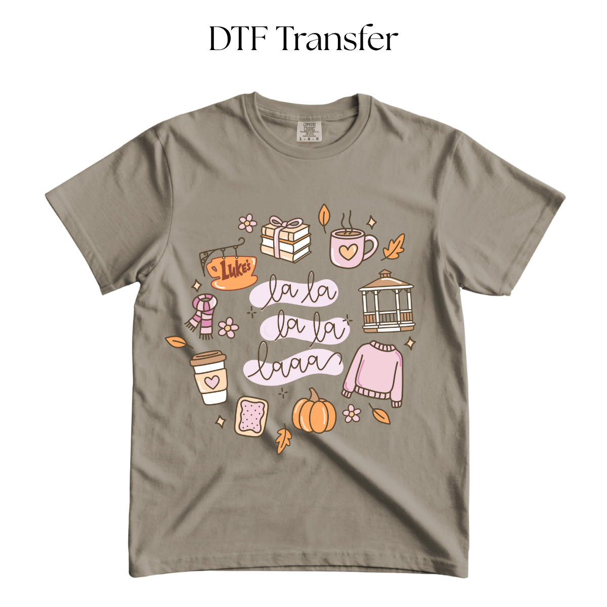 Pink LA LA Season DTF Transfer