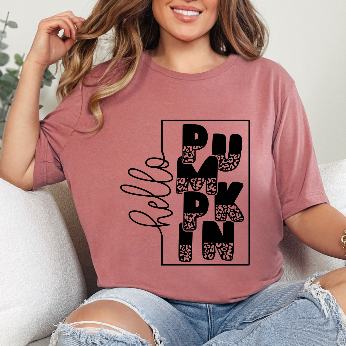 Hello Pumpkin Single Color DTF Transfer