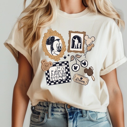 Classic Mouse Frame DTF TRANSFER