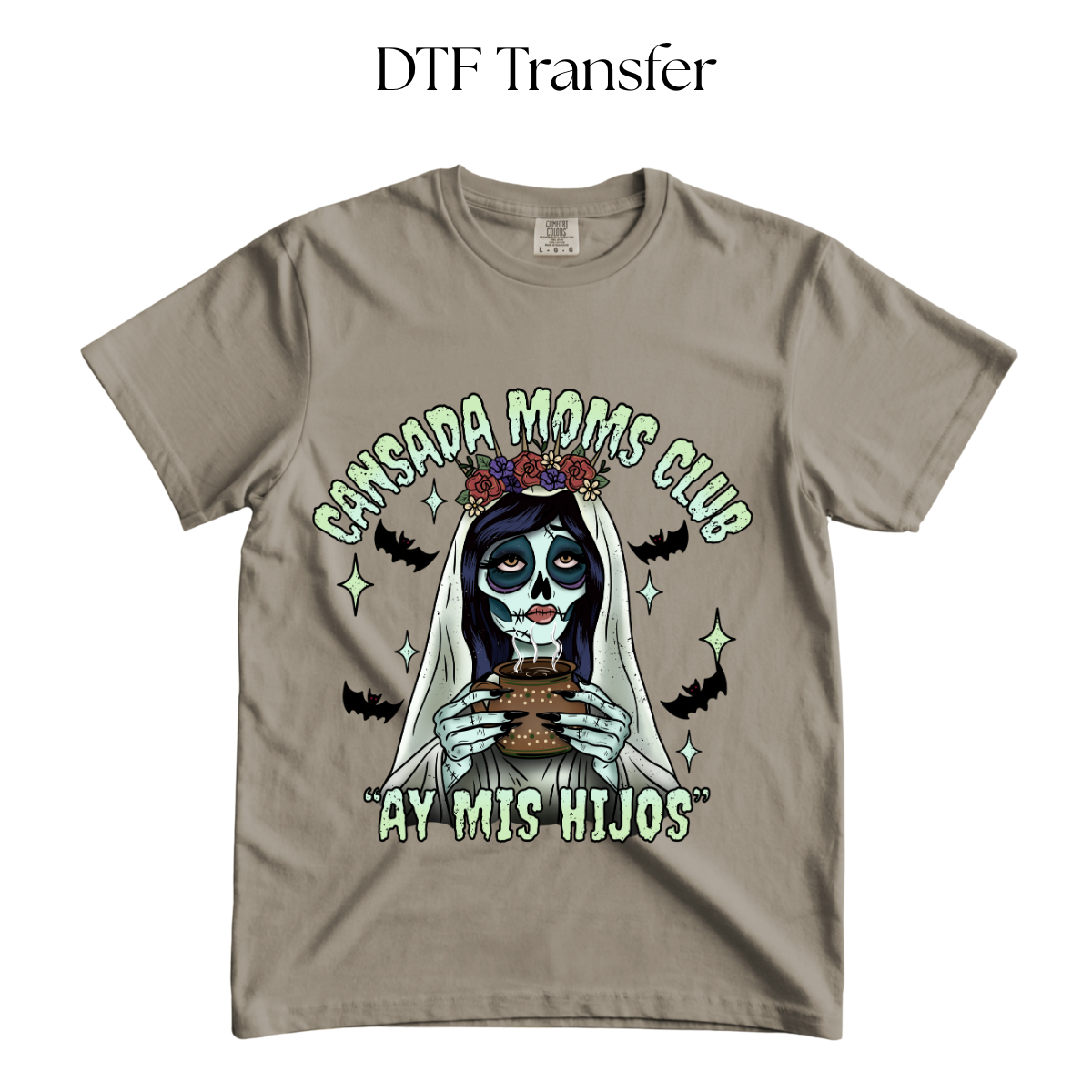 Cansada Moms Club DTF Transfer