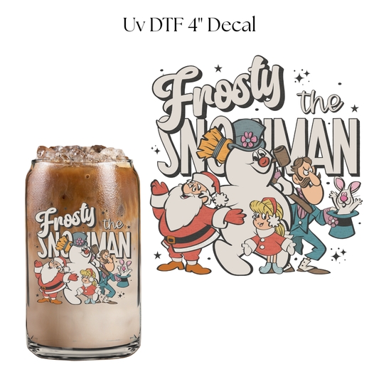 Frost Snowman 4” UV DTF Decal