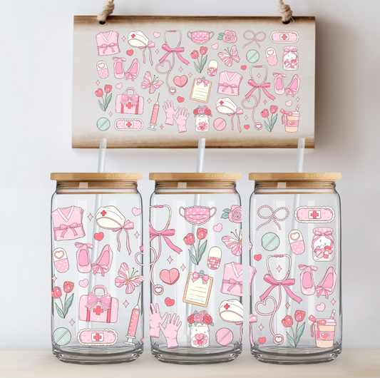 Nurse Coquette UV DTF Cup Wrap