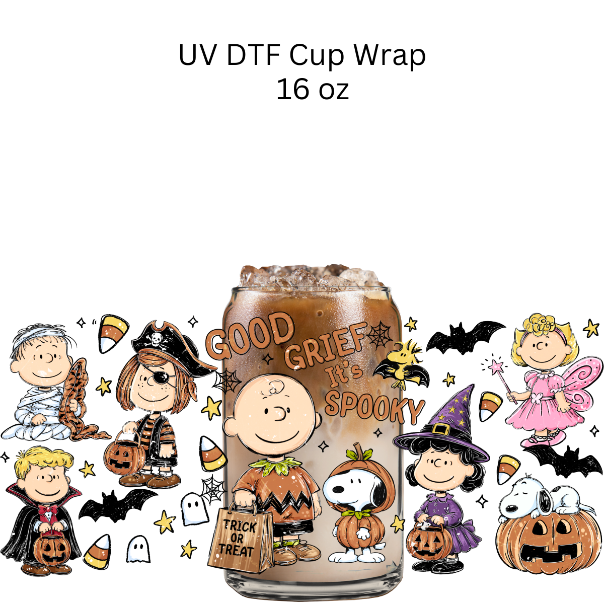 Good Grief Its Spooky UV DTF Cup Wrap