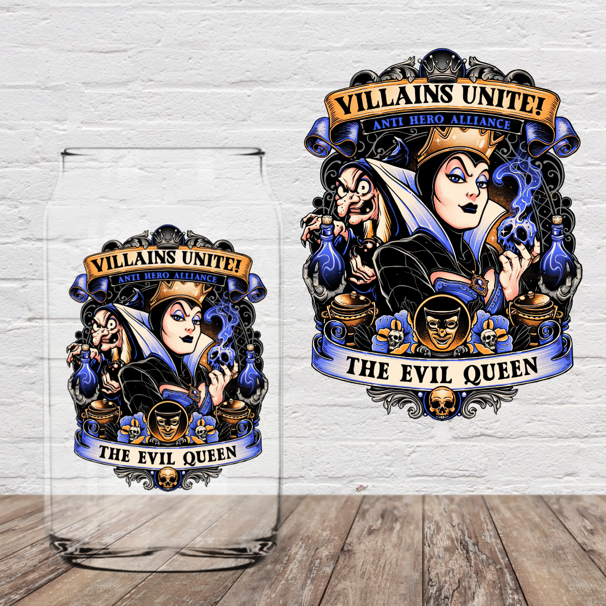 The Evil Queen 4" UV DTF (print to order)