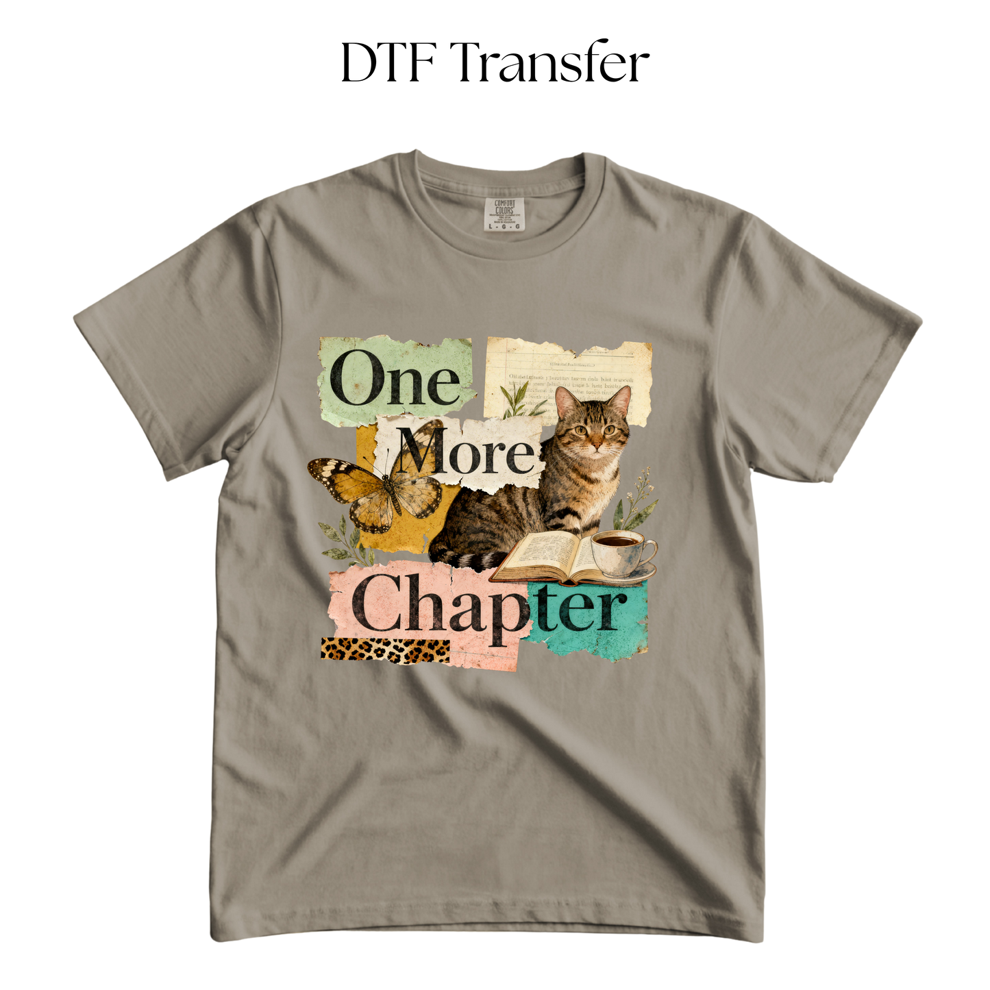 One More Chapter Cat DTF Transfer