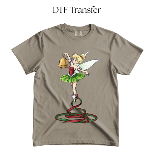 Christmas Bell Fairy DTF Transfer