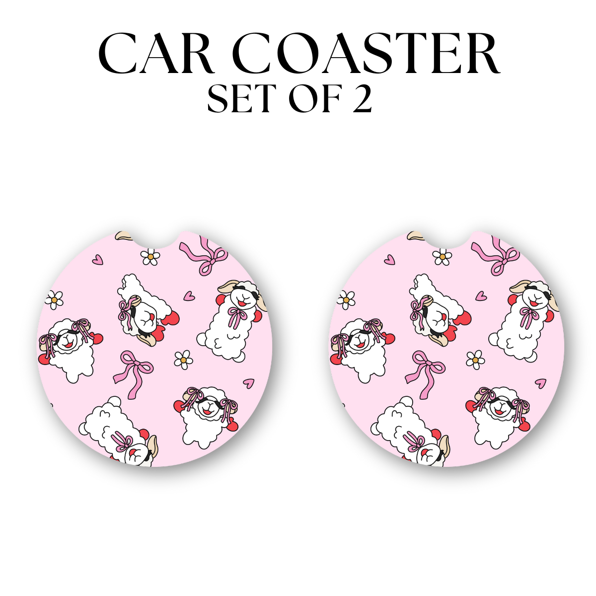 Lamb Coasters DTF Transfer